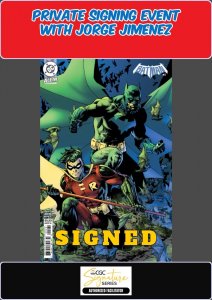 BATMAN #2 JIM LEE RAW JORGE JIMENEZ SIGNED W/COA PRIVATE SIGNING PRESALE NM