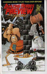 Amazing Heroes Preview Special #4 FN ; Fantagraphics | Sergio Aragones Groo vs C