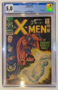 (1966) X-MEN #18 CGC 5.0 WP! Magneto appears! Stranger cameo!