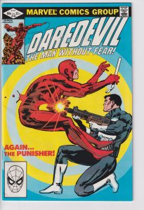 Daredevil #183 (June 1982) VF 8.0, white! Frank Miller, Punisher FC!