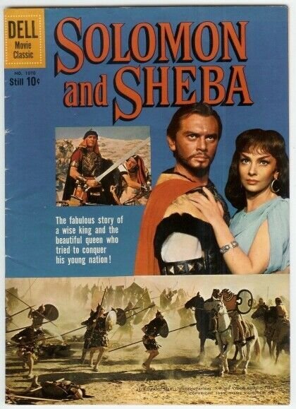 SOLOMON AND SHEBA  (1959  DELL) F.C.1070 VG+ PHOTO COVE COMICS BOOK