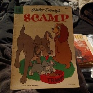 Walt Disneys Scamp Four-Color 703 (#1) Dell publishing 1956 silver age key comic