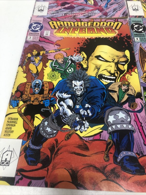 Armageddon : Inferno (1992) #1 2 3 4 Complete Set • DC Comics • John Ostrander