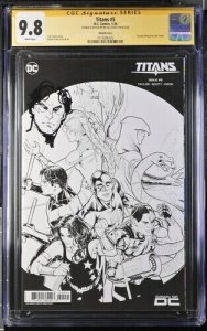 Titans  (2024) # 5 (CGC 9.8 SS) Signed & Sketch Nicola Scott * Census = 1 * DC