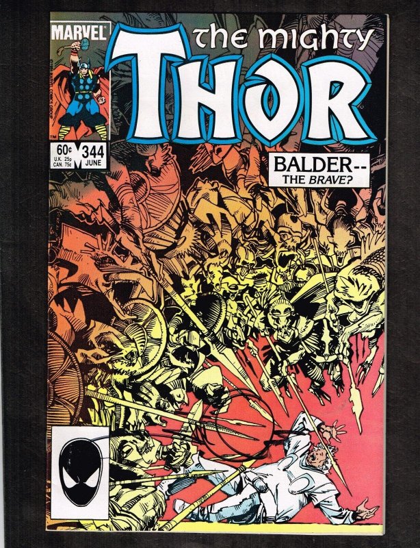 Mighty Thor #344 ~ Signed By Walt Simonson/ 1st Malekith ~ 1984 (9.2) WH