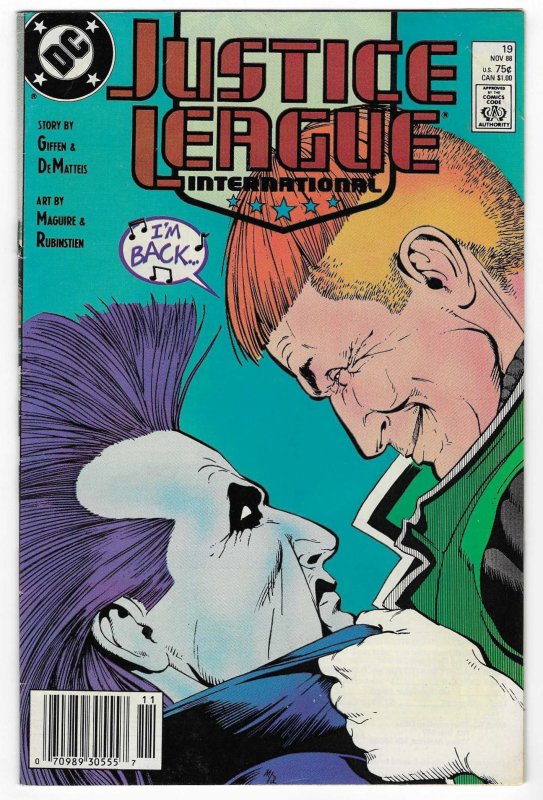 Justice League International #19 Direct Edition (1988)