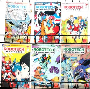 Robotech Comico 6Diff  Masters New Generation 1-2  Macross 2-3 UNCIRCULATED, B&B