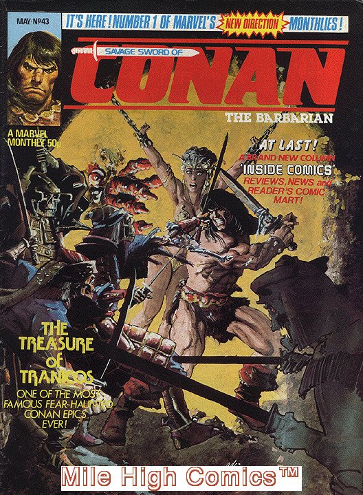 SAVAGE SWORD OF CONAN (MAGAZINE) U.K. (1977 Series) #43 Very Good