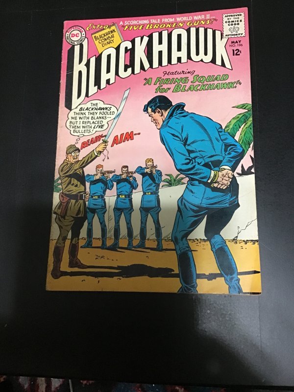 Blackhawk #196 (1964) Blackhawk firing squad! World War II FN/VF Wow!
