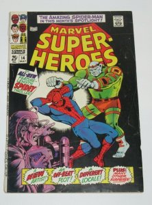 Marvel Super-Heroes #14 Spider-Man 1968 Silver Age Marvel Comics FN/VF
