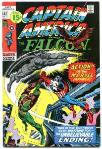 Captain America #142 1971- Falcon- LAST 15 CENT ISSUE vf