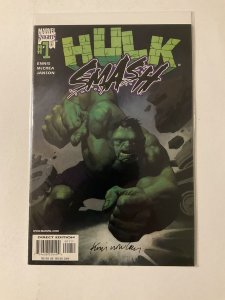 Hulk Smash 1 Near Mint Nm Signed Nowlan Marvel