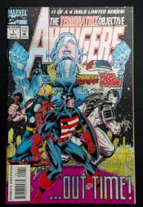 Avengers: The Terminatrix Objective #1 (1993) [Foil Cvr] - VF/NM - KEY 1st App