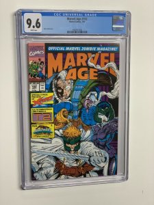 Marvel age  102 CGC 9.6 White Pages 1991 Marvel
