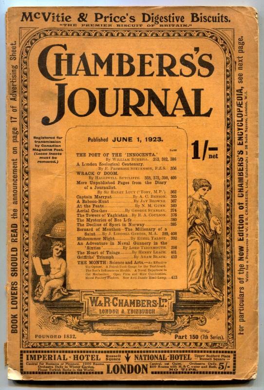 Chambers's Journal June 1 1923- Baboon Hunt- Wrack O'Doom