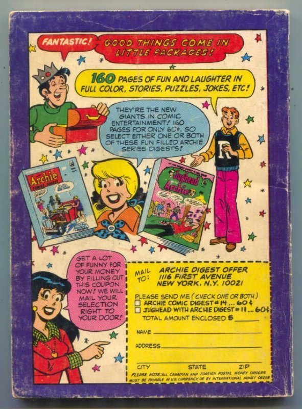 Madhouse Comics Digest#1 1975- Archie- Sabrina G/VG