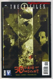 X-FILES - 30 DAYS of NIGHT #5, NM, Fox Mulder, Scully, 2010, more XF in store