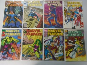 Marvel Fanfare lot 43 different from #1-59 6.0 FN (1982-91 1st Series)