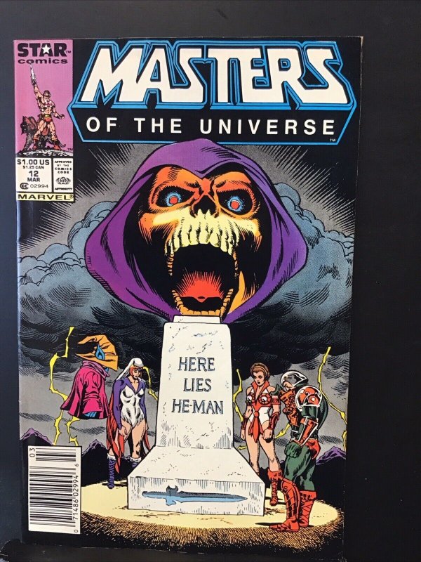 MASTERS OF THE UNIVERSE # 12 DEATH OF HE-MAN Marvel/Star Comic 1988 NEWSSTAND