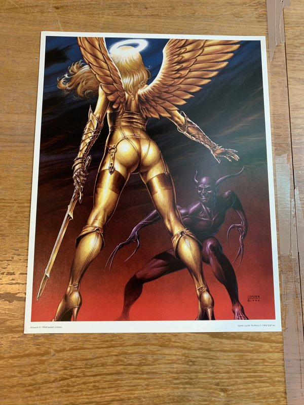 DAME LUCIFER 6 PRINTS BY JOSEPH LINSNER WITH SIGNED COA