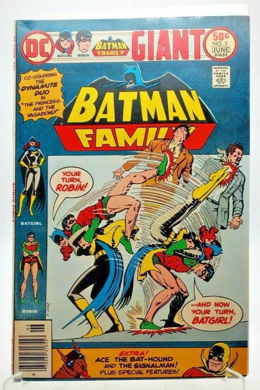 BATMAN FAMILY #5 Giant BATGIRL, Signal Man, Bat-Hound, Robin 1976 VF