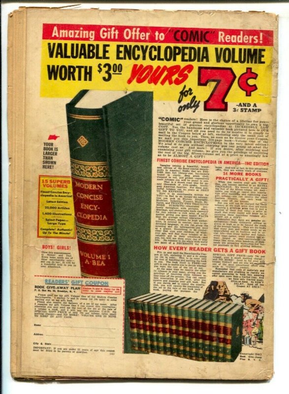 Gene Autry #6 -1943-Fawcett-Till Gordon art-Incomplete-missing about a dozen ...