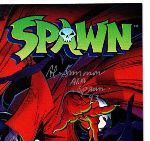 Spawn #1 - signed by Al Simmons aka Spawn - 1993 - VF 