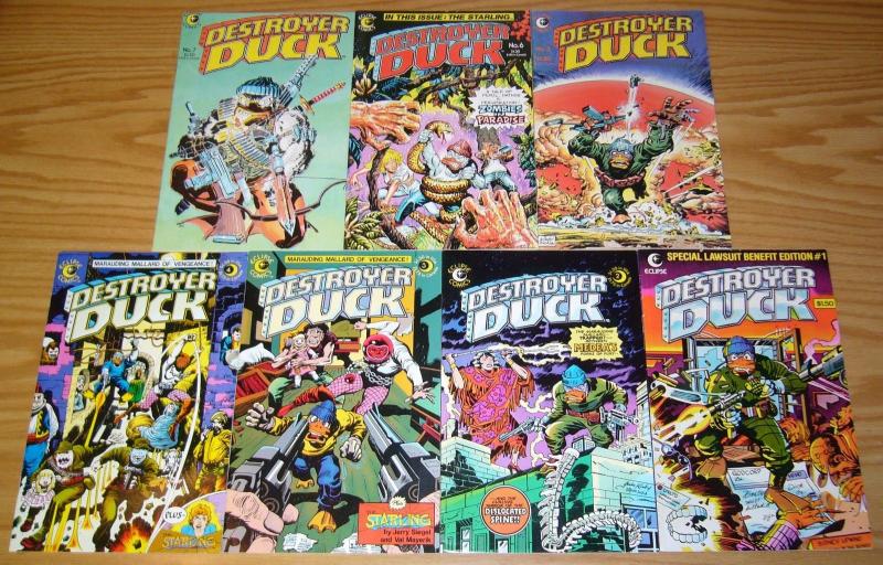 Destroyer Duck #1-7 VF/NM complete series STEVE GERBER & JACK KIRBY (1st groo)