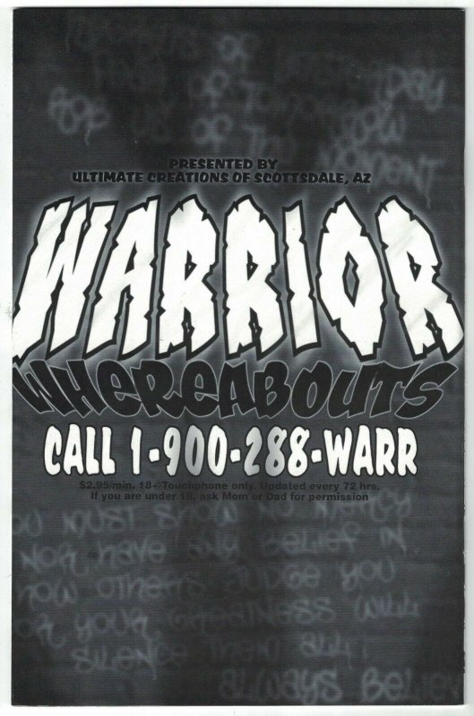 Warrior #1-4 VF/NM complete series + ashcan + x-mas special - ultimate warrior