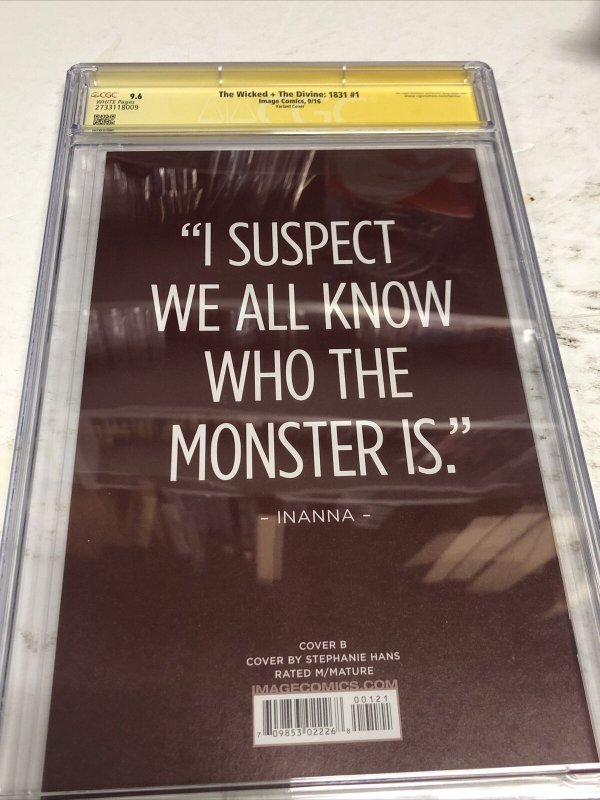 The Wicked + The Divine: 1831 (2016) #1 (CGC 9.6 SS) Signed S. Hans Variant