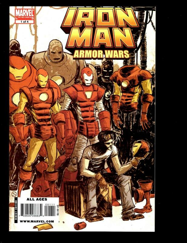 6 Comics Invincible Iron Man # 3 4 5 Armor Wars 1 2 Secret Invasion Skrulls SM2