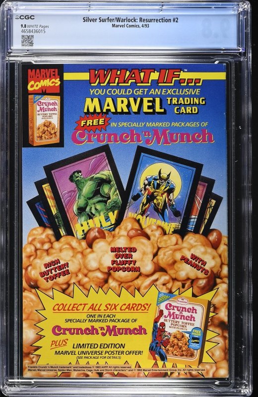 Silver Surfer/Warlock: Resurrection #2 (4/93) Graded CGC 9.8
