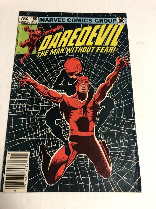 Daredevil (1982) # 188 (F/VF) Canadian Price Variant (CPV)  ! Black Widow !