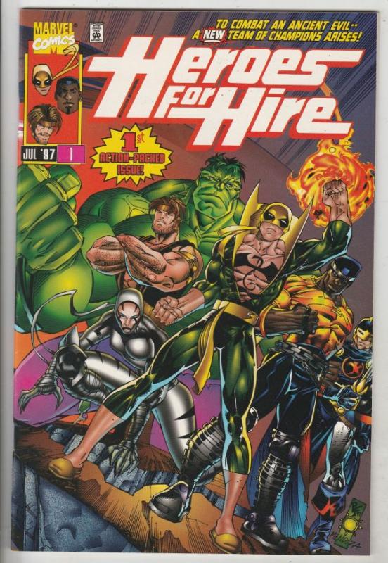 Heroes for Hire #1 (Jul-97) NM/MT Super-High-Grade Luke Cage, Iron Fist, Hulk...