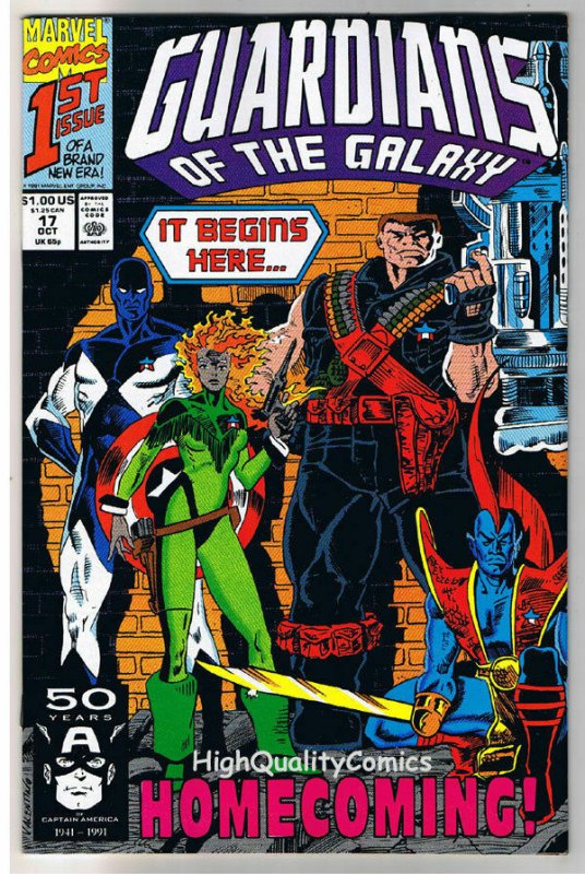 GUARDIANS of the GALAXY 17 18 19 20, NM+, StarHawk, Punisher, 1990