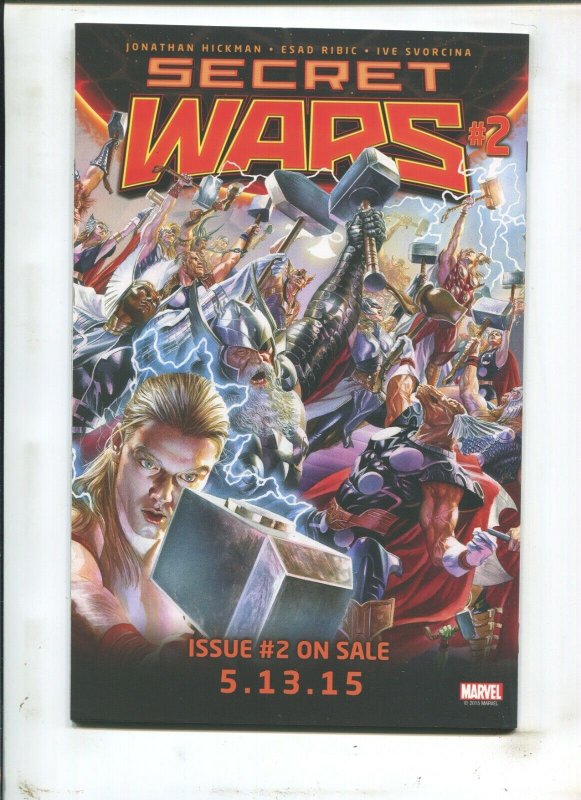 Secret Wars #1 - Signed by Esad Ribic (9.2 OB) 2015 