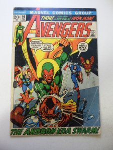 The Avengers #96 (1972) GD/VG Condition moisture stains