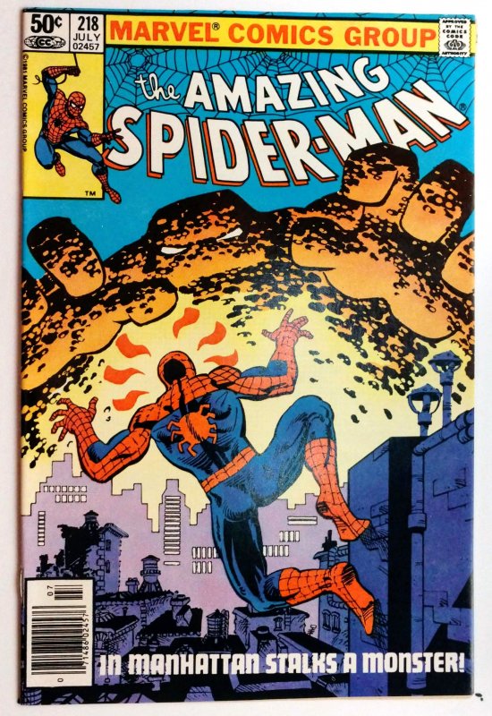 The Amazing Spider-Man #218 (VF/NM, 1981) NEWSSTAND