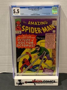 Amazing Spider-Man # 11 CGC 5.5 1964 2nd Appearance Of Doctor Octopus