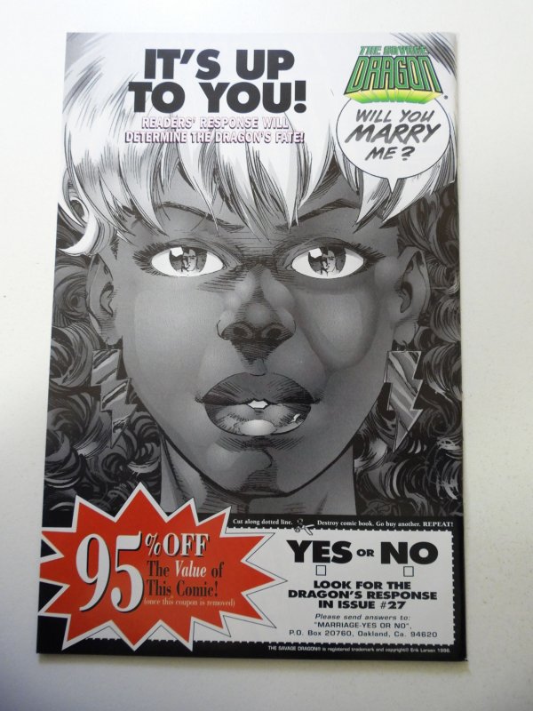 Savage Dragon #25 Savage Dragon Cover (1996) VF Condition