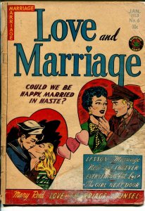 Love and Marriage #6 1953-Superior-spicy art-stepping out of panels-P