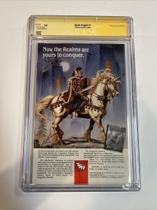 Black Knight (1990) # 1 (CGC 9.8 SS) Signed & Sketch (Black Knight) Roy Thomas