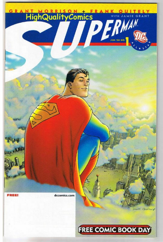 SUPERMAN, FCBD, Promo, Grant Morrison, Quitely,2008, NM