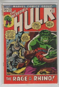 INCREDIBLE HULK (1962 MARVEL) #157 VG+ A15887