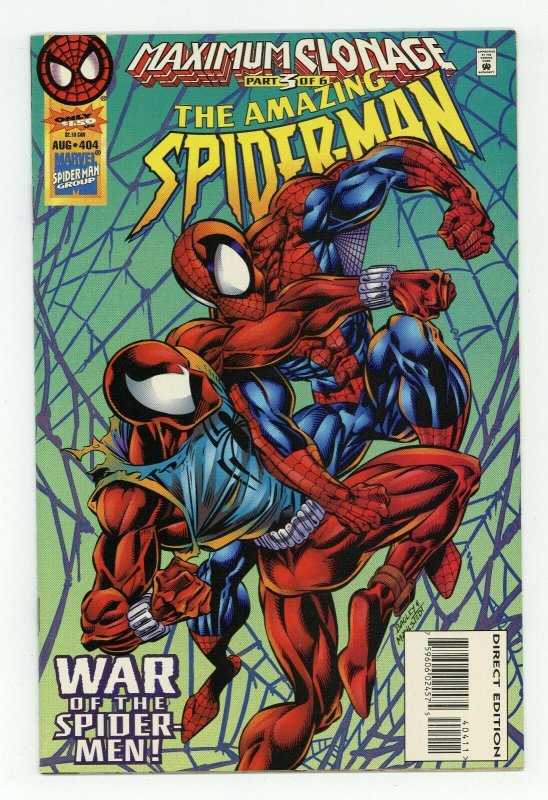 Amazing Spider-Man  # 404 1994 marvel maximum clonage pt 3 ben reiley scarlet sp