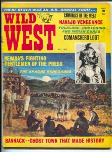 Wild West 7/1972-Cadre Press-Cannibals-Comanchero Loot-Apache Renegades Geron...