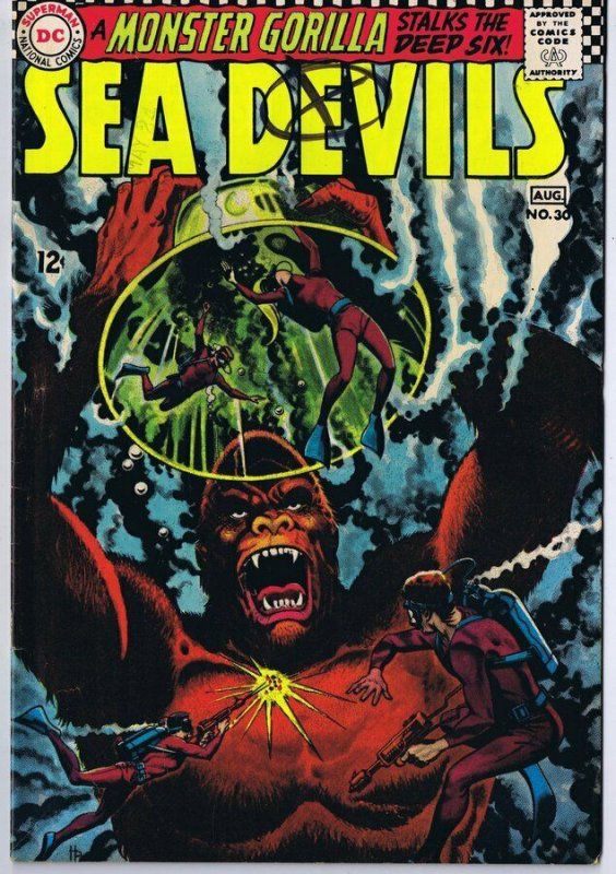 Sea Devils #30 ORIGINAL Vintage 1966 DC Comics 