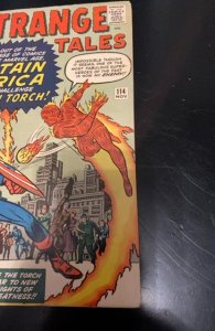 Strange Tales #114 (1963, Marvel Comics) 1st Captain America App. in Silver Age