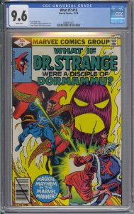 WHAT IF? #18 CGC 9.6 DR STRANGE DORMAMMU SLIGHT FRACTURE TO CORNER WHT PGS