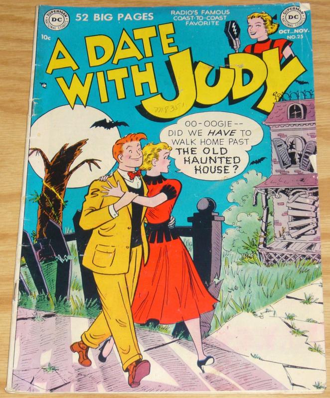A Date With Judy #25 VG- october 1951 - haunted house - radio's coast-to-coast 